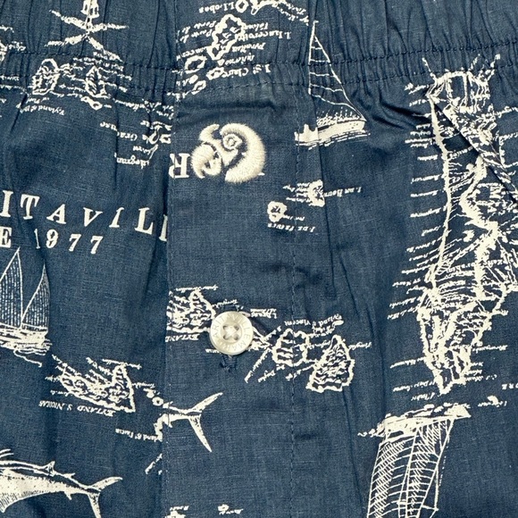 Margaritaville Shorts Men’s large Nautical Print Beachy Lounge - Picture 4 of 8